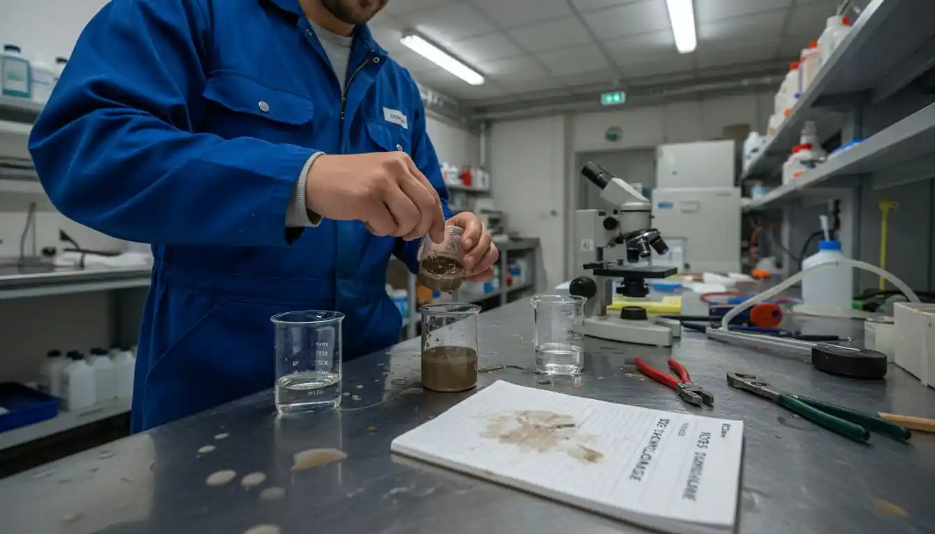 Contrôle en laboratoire de la flore bactérienne d’une fosse septique