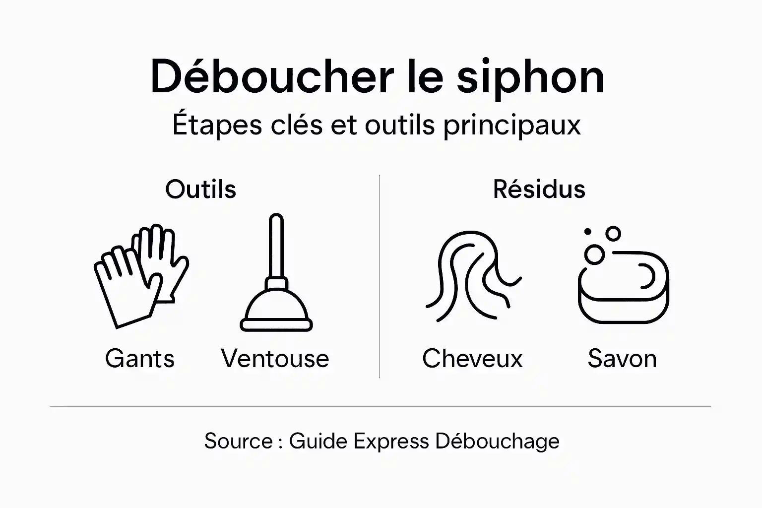 Guide illustré : les étapes essentielles pour déboucher un siphon