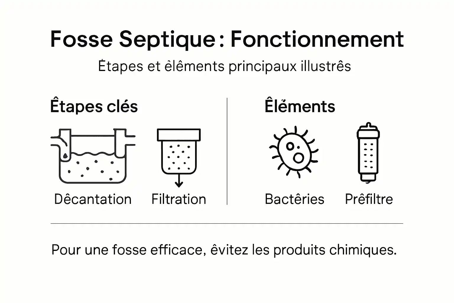 Infographie : tout savoir sur le fonctionnement et les composants d’une fosse septique