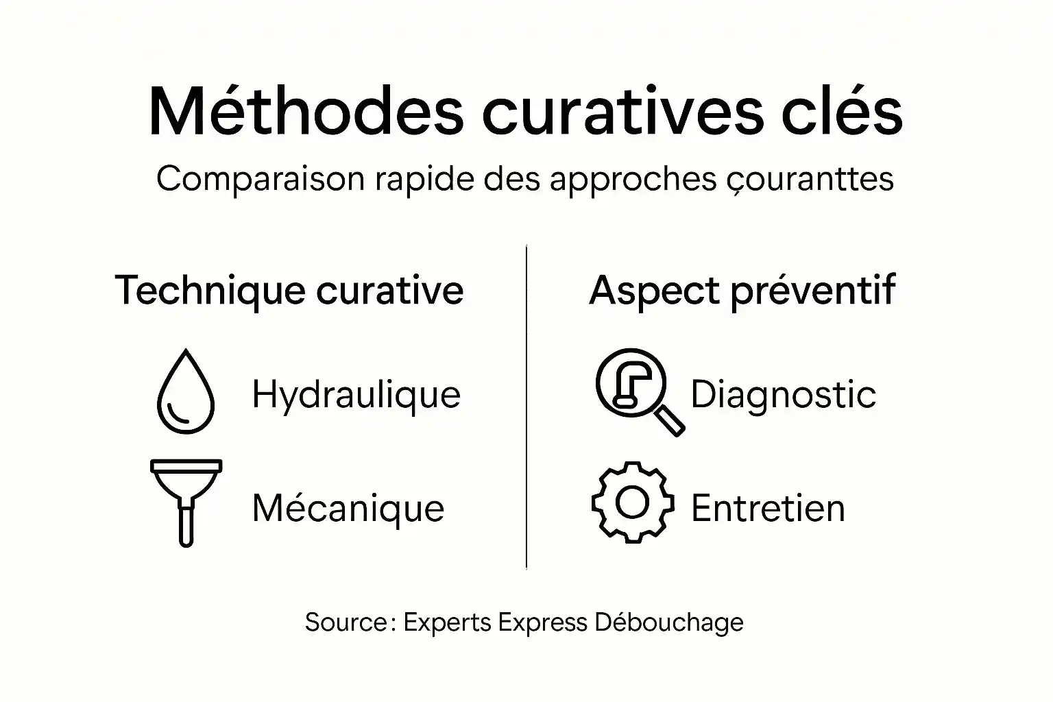 Infographie : panorama des différentes méthodes de nettoyage des canalisations