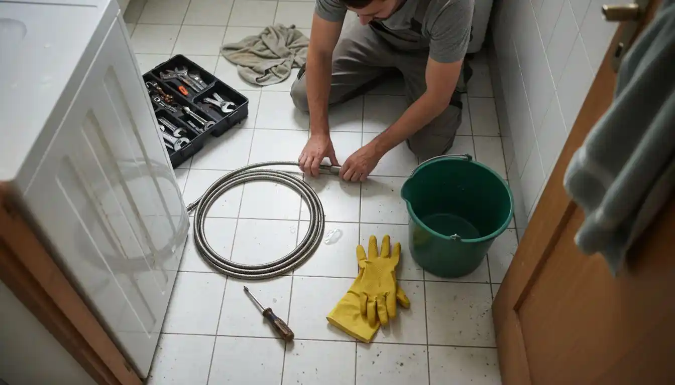 Outils de plomberie bien rangés pour un débouchage efficace