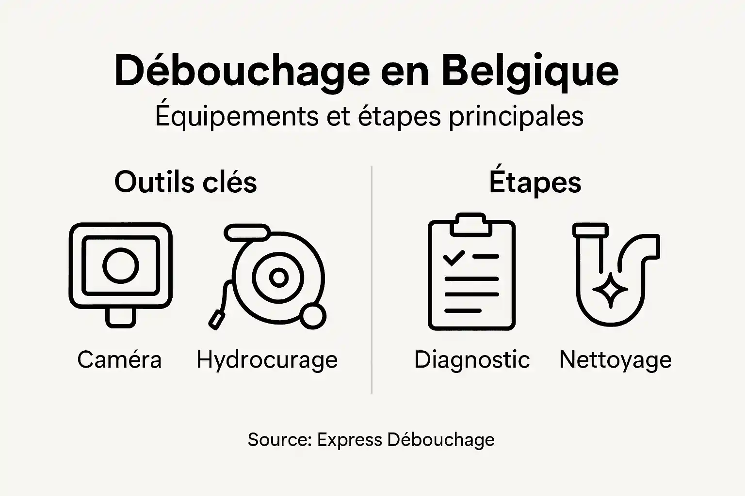 Tout savoir sur le débouchage en Belgique en un coup d’œil